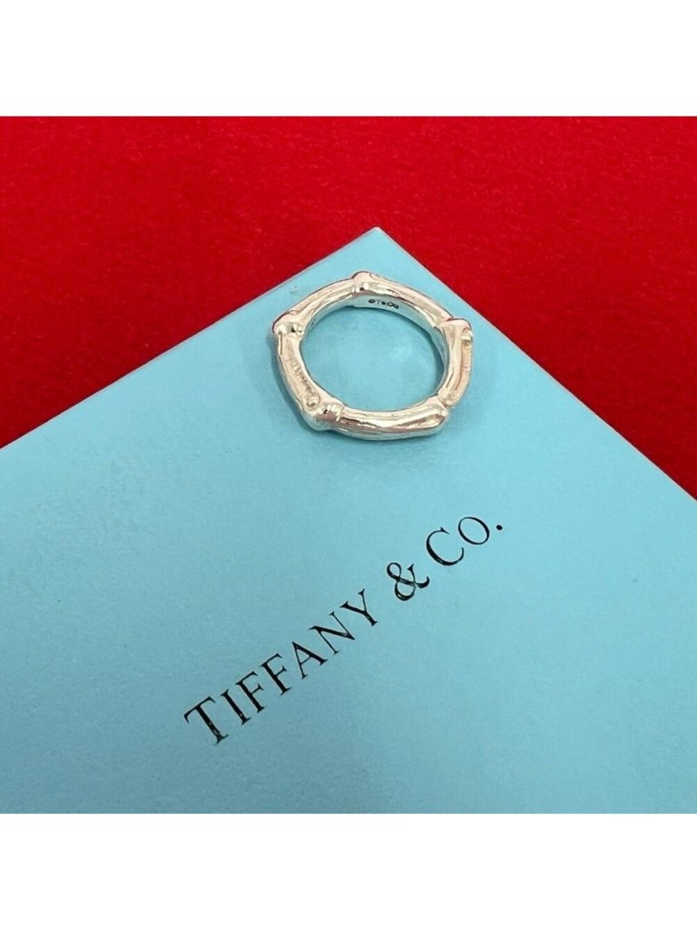 Tiffany & Co Vintage Bamboo Ring 925 Sterling Silver - Picture 1 of 8